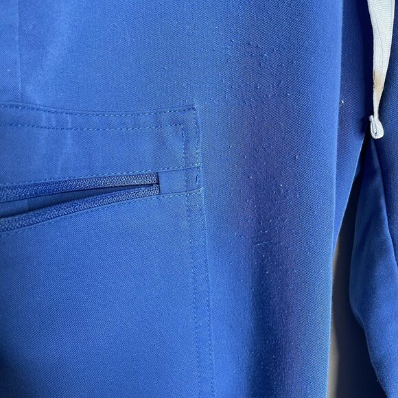 FIGS Pants Womens Small Blue Scrubs Jogger Zamora Medical Cargo Elastic Waist - Picture 6 of 11